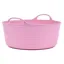 Red Gorilla Flexible Small Shallow 15L Bucket - Soft Pink - Limited Edition