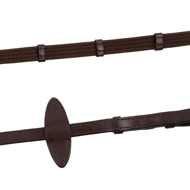 Montar Web Reins with French Hooks - Brown