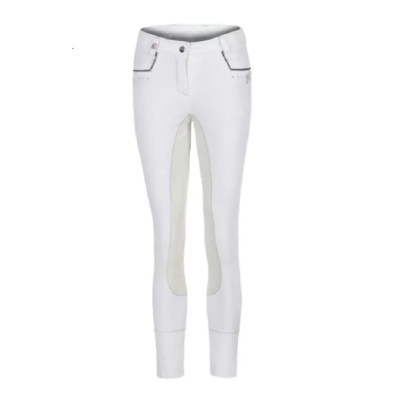 Cavallo Ladies Crystal Breeches - White