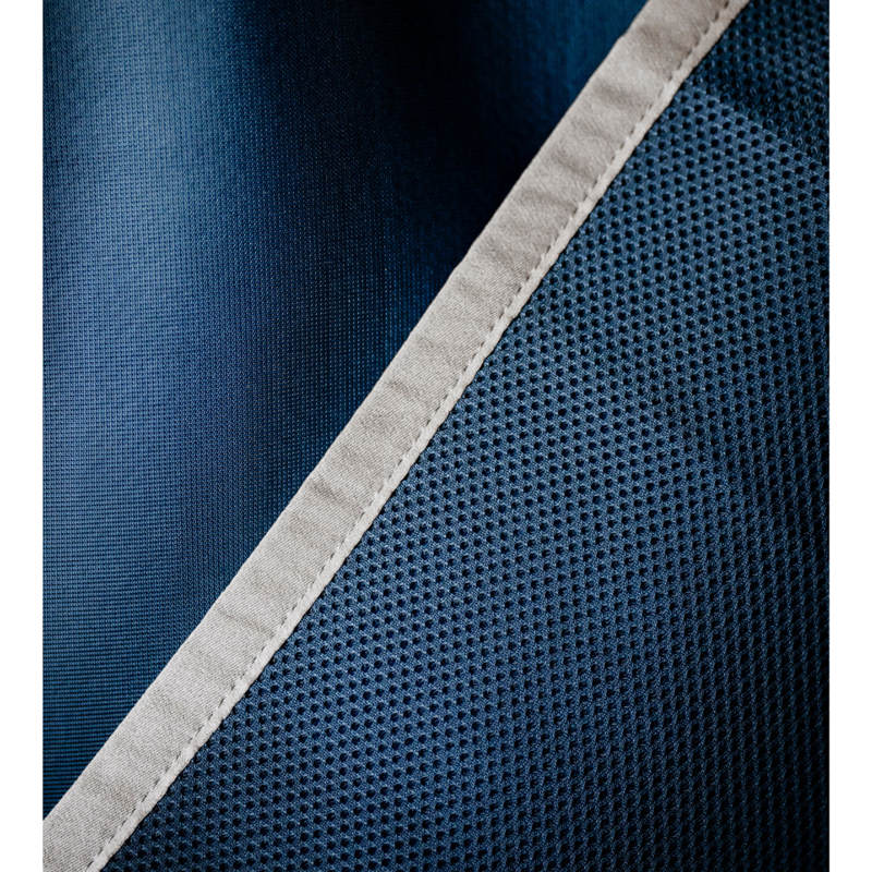 Horseware Rambo Airmax Cooler - Navy/Thunderstorm Grey Silver-5