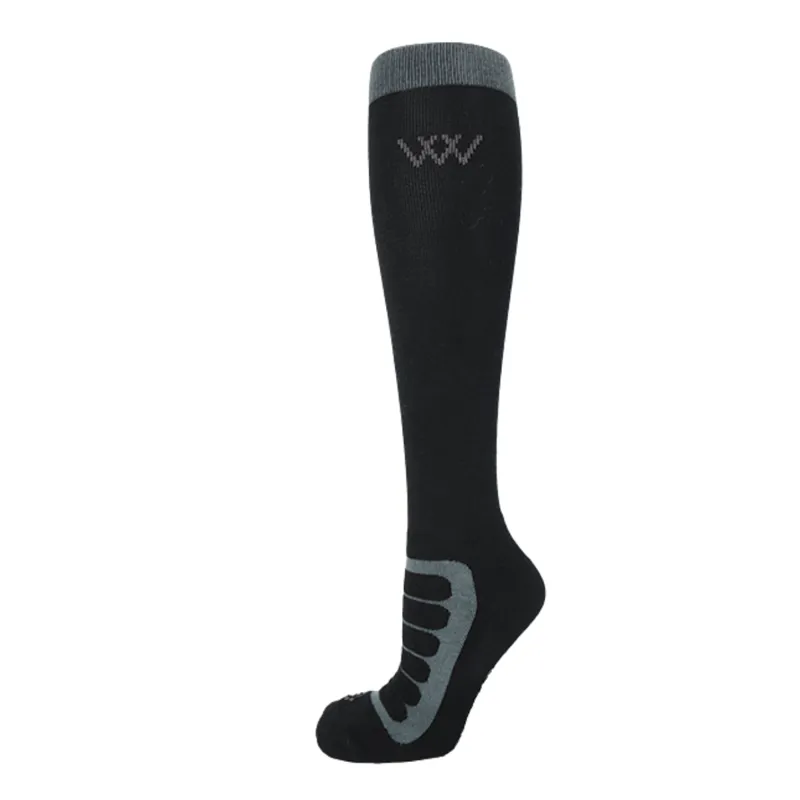 Woof Wear Long Bamboo Tech Riding Socks - Grey