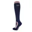 Woof Wear Long Bamboo Tech Riding Sock - Navy/Rose