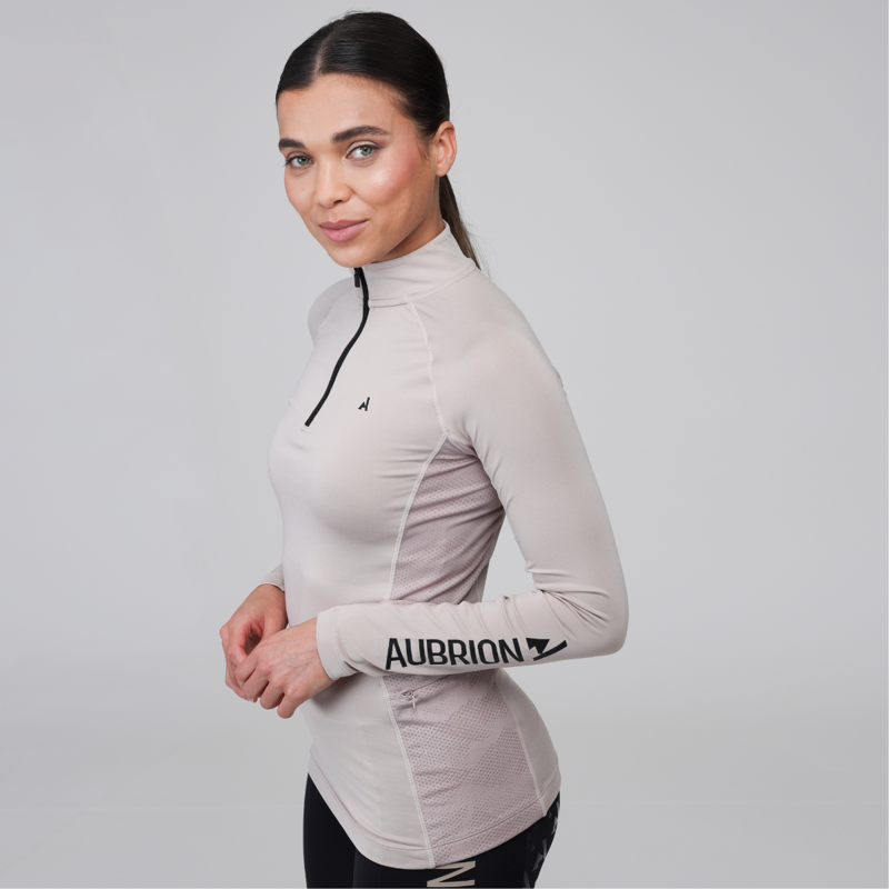 Aubrion Ladies React Long Sleeve Base Layer - Sand-3