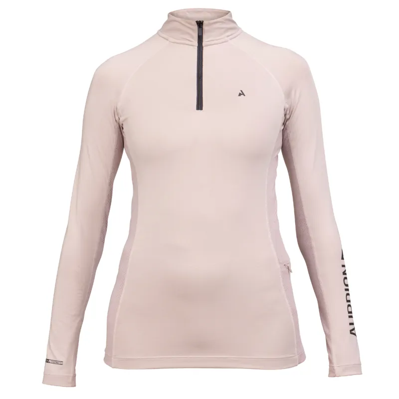 Aubrion Ladies React Long Sleeve Base Layer - Sand