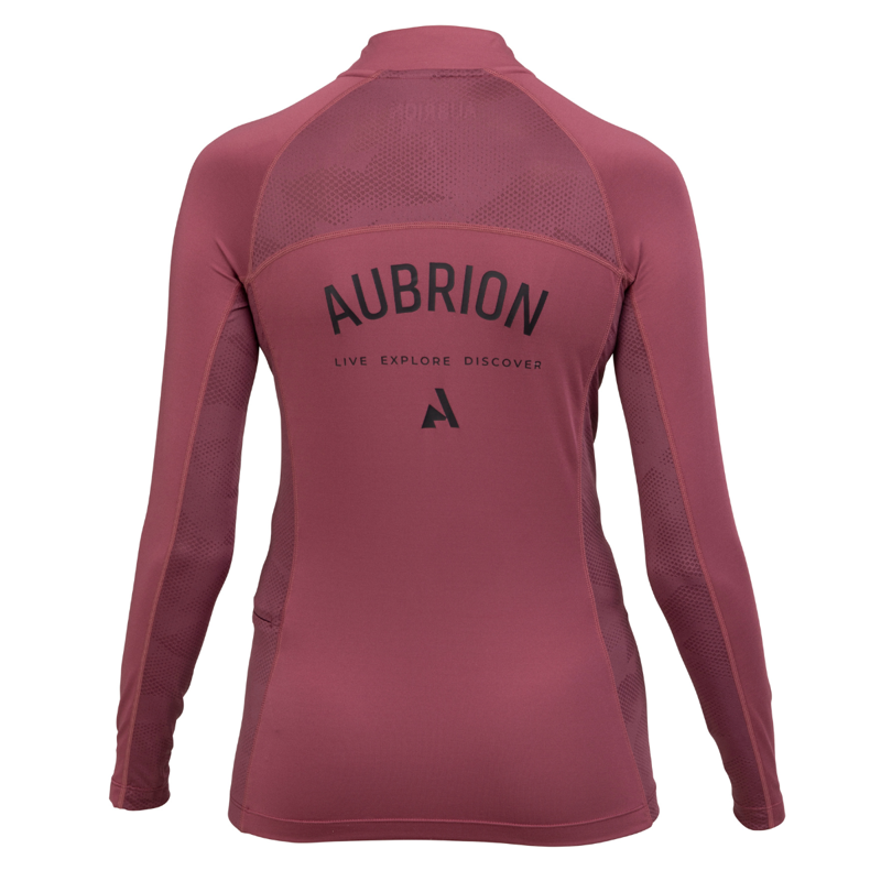 Aubrion Ladies React Long Sleeve Base Layer - Mauve-1