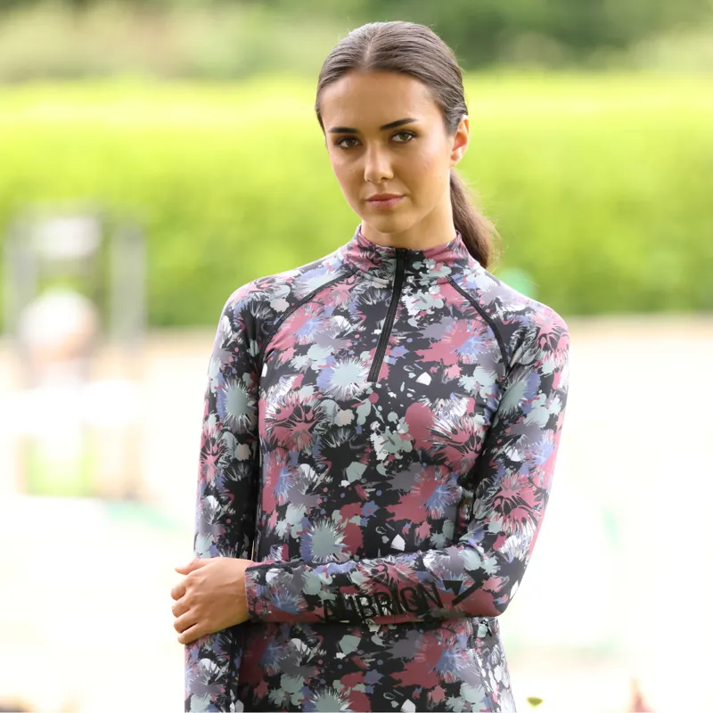 Aubrion Ladies React Long Sleeve Base Layer - Abstract-5