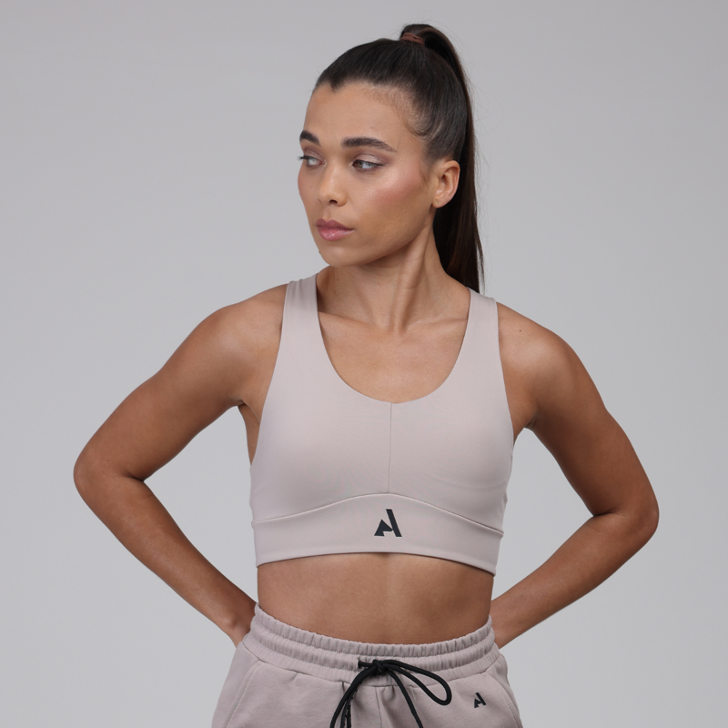 Aubrion React Sculpt Sports Bra - Sand-3
