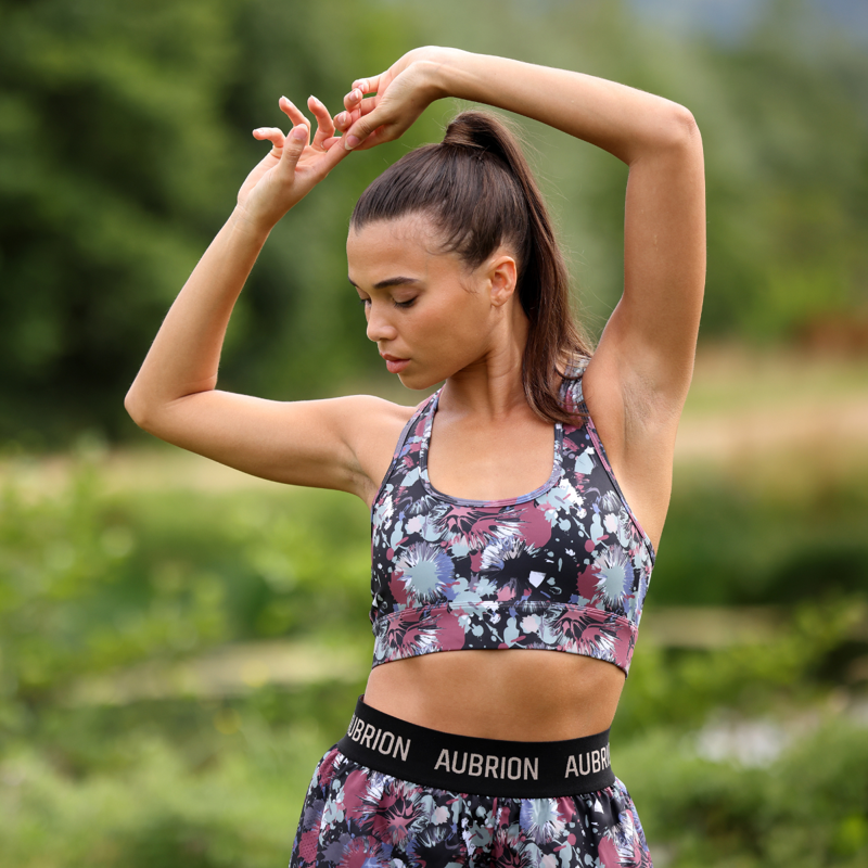 Shires Aubrion React Power Sports Bra - Abstract-3
