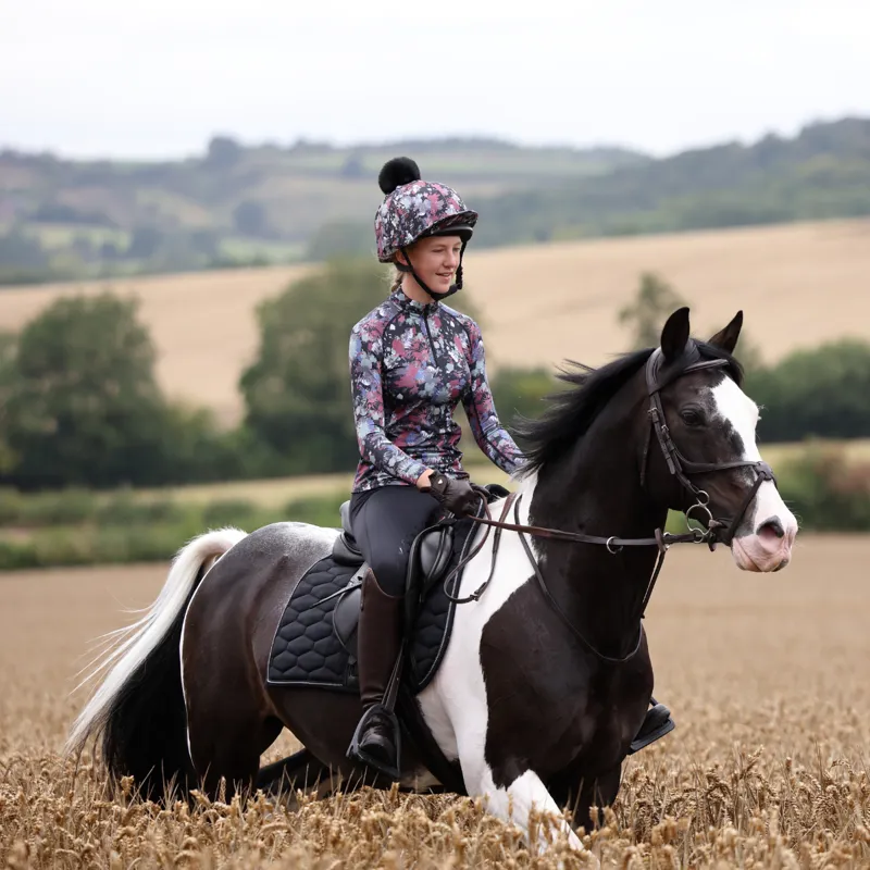 Aubrion Young Rider React Long Sleeve Base Layer - Abstract-4