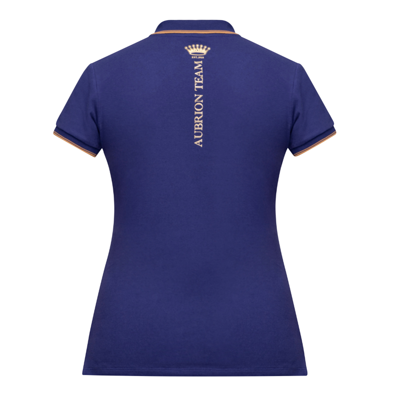 Aubrion Ladies Team Short Sleeve Polo - Midnight-1