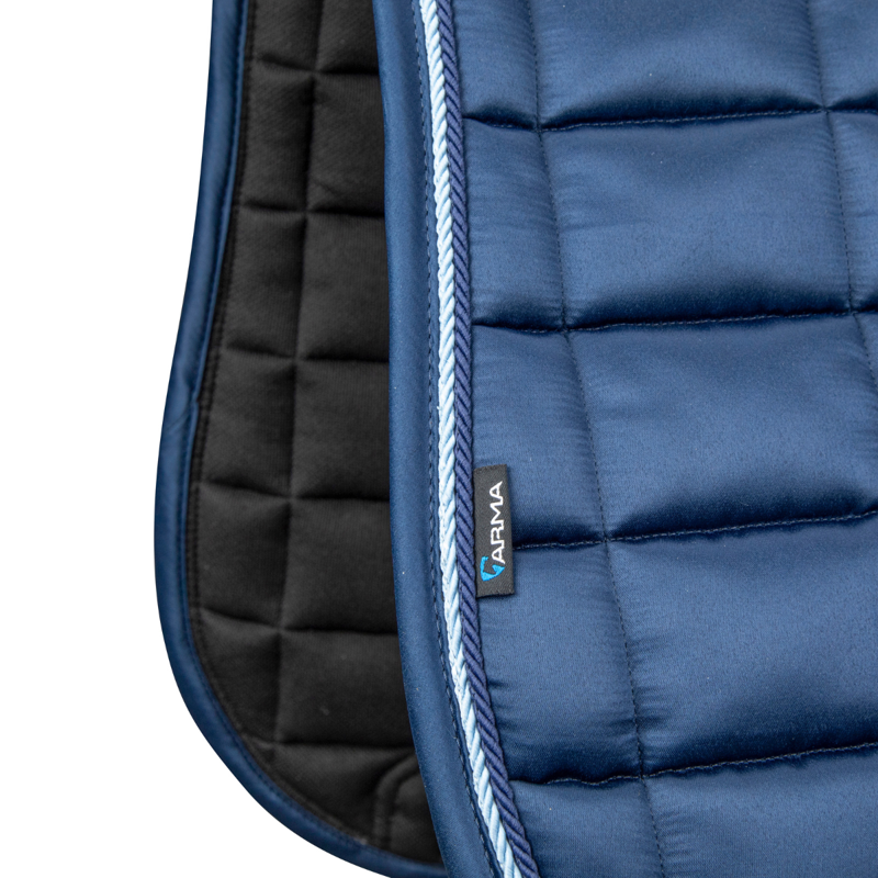 Shires ARMA Eltar Satin Dressage Saddlecloth - Navy-5