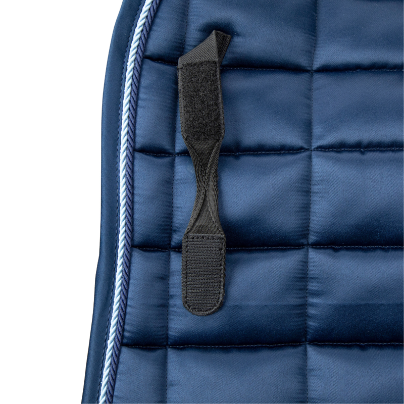 Shires ARMA Eltar Satin Dressage Saddlecloth - Navy-3