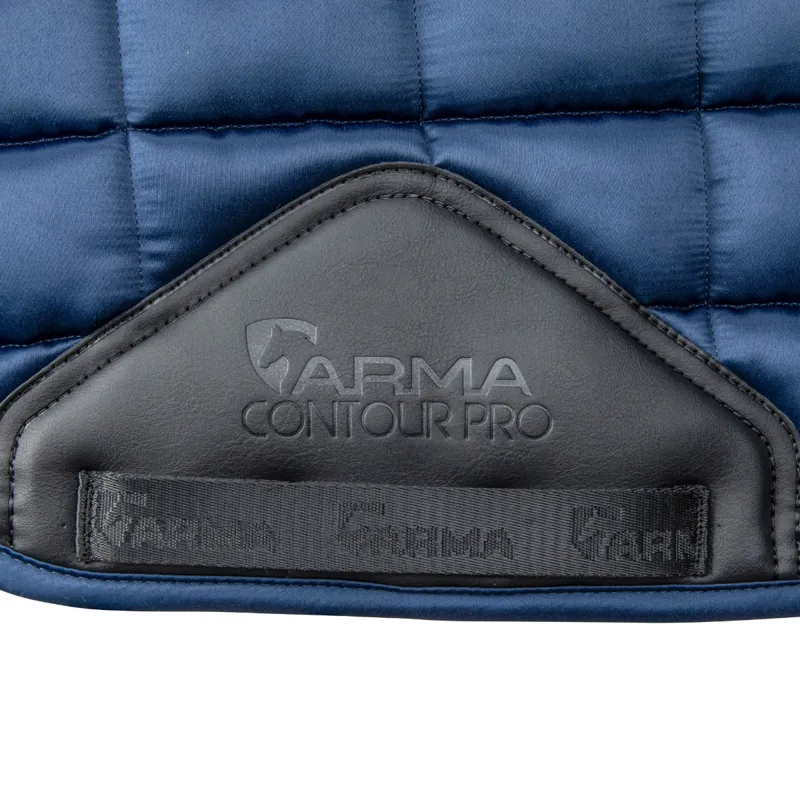 Shires ARMA Eltar Satin Dressage Saddlecloth - Navy-1