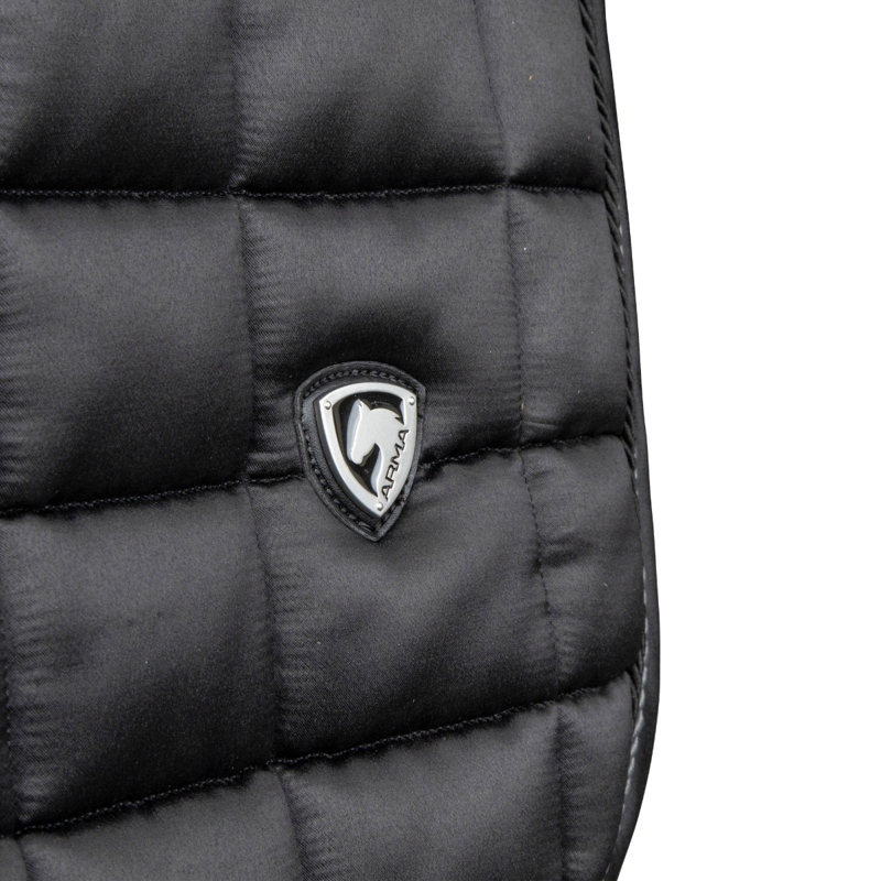 Shires ARMA Eltar Satin Dressage Saddlecloth - Black-4