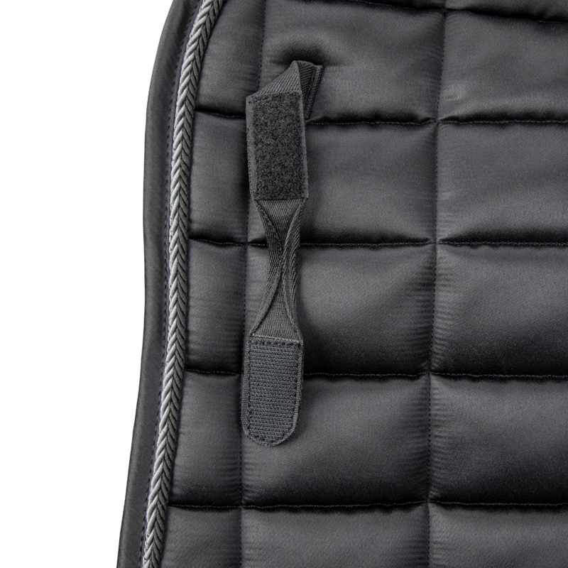 Shires ARMA Eltar Satin Dressage Saddlecloth - Black-3