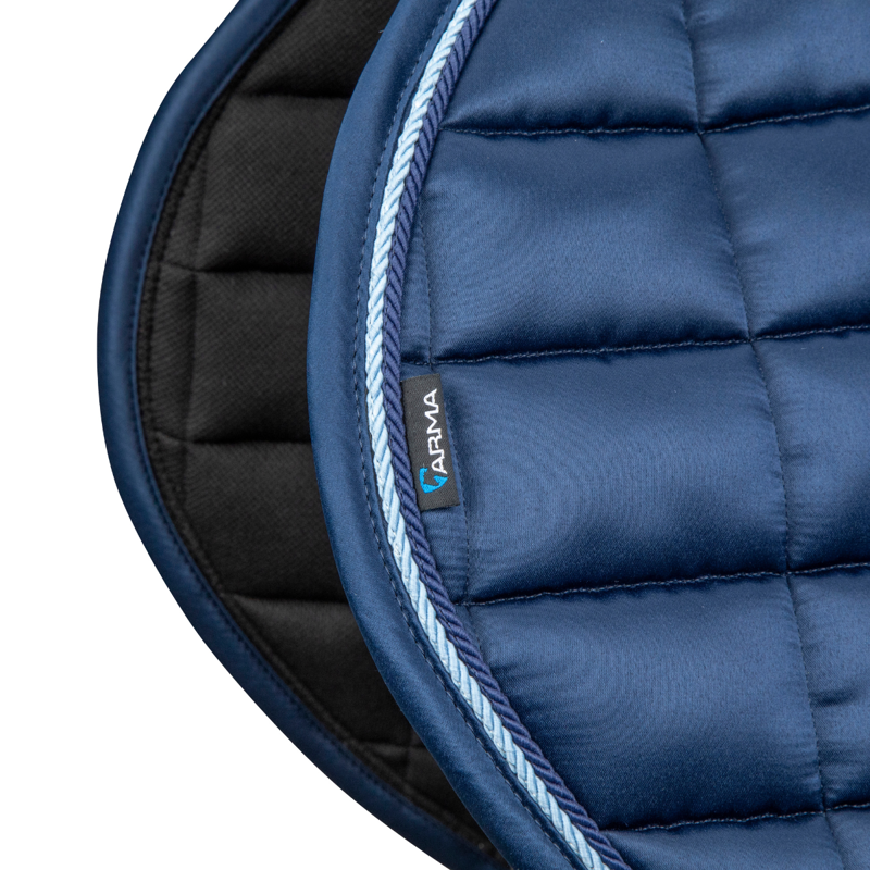 Shires ARMA Eltar Satin Jump Saddlecloth - Navy-3