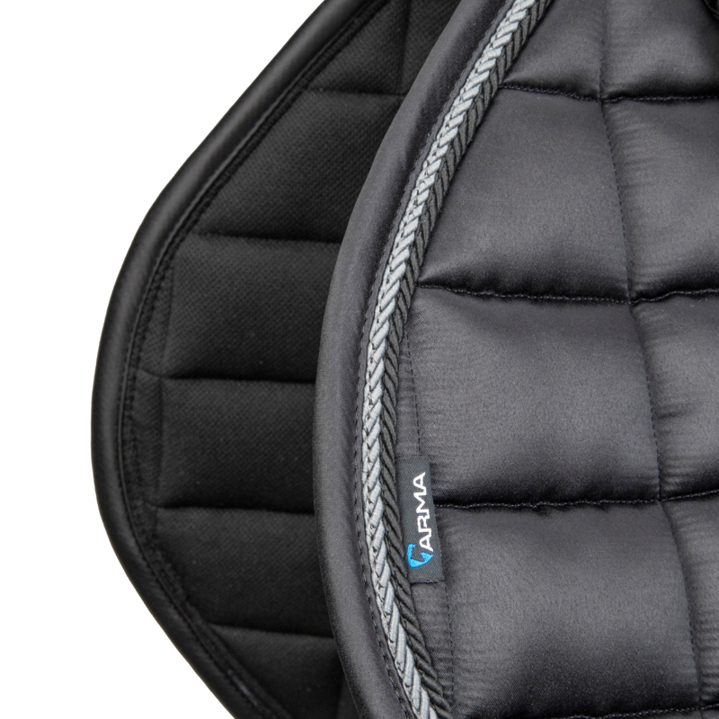 Shires ARMA Eltar Satin Jump Saddlecloth - Black-4