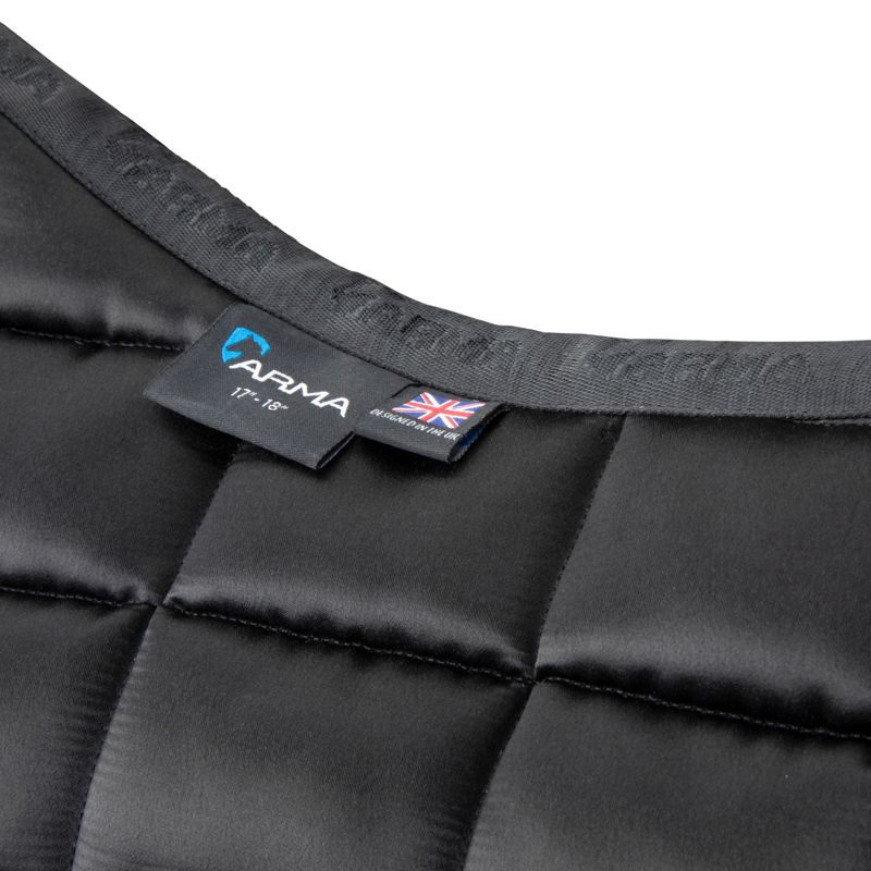 Shires ARMA Eltar Satin Jump Saddlecloth - Black-3