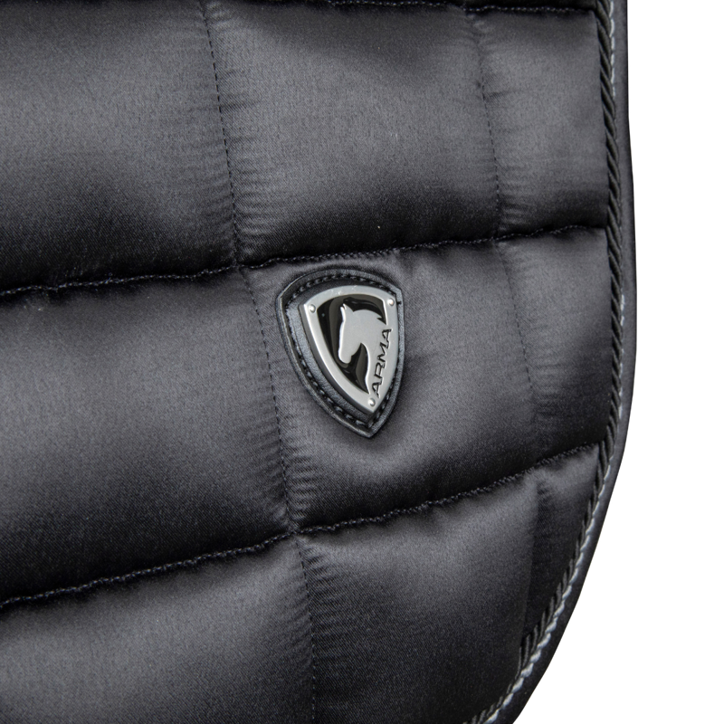 Shires ARMA Eltar Satin Jump Saddlecloth - Black-2