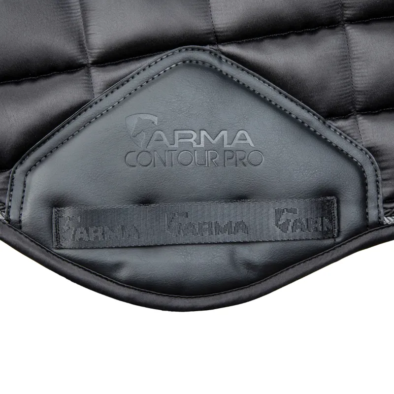 Shires ARMA Eltar Satin Jump Saddlecloth - Black-1