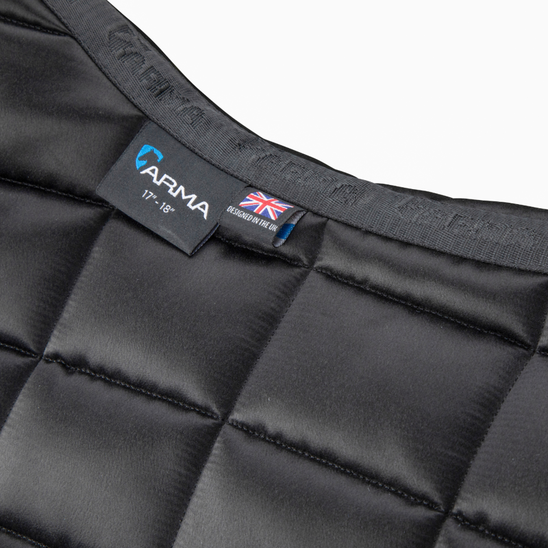 Shires ARMA Eltar Satin Saddlecloth - Black-4