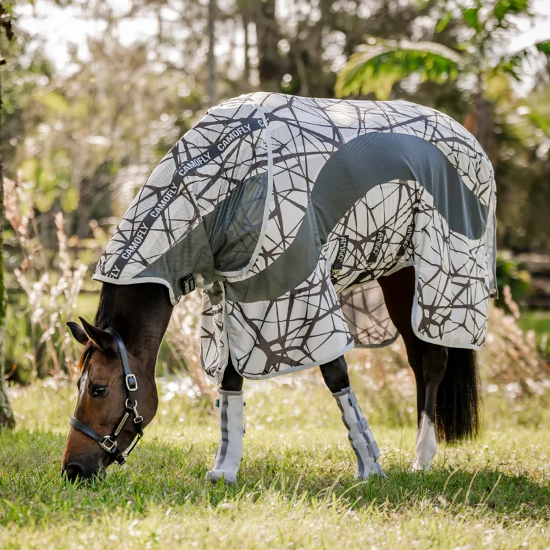 Horseware Amigo CamoFly Plus Fly Sheet - Print Grey
