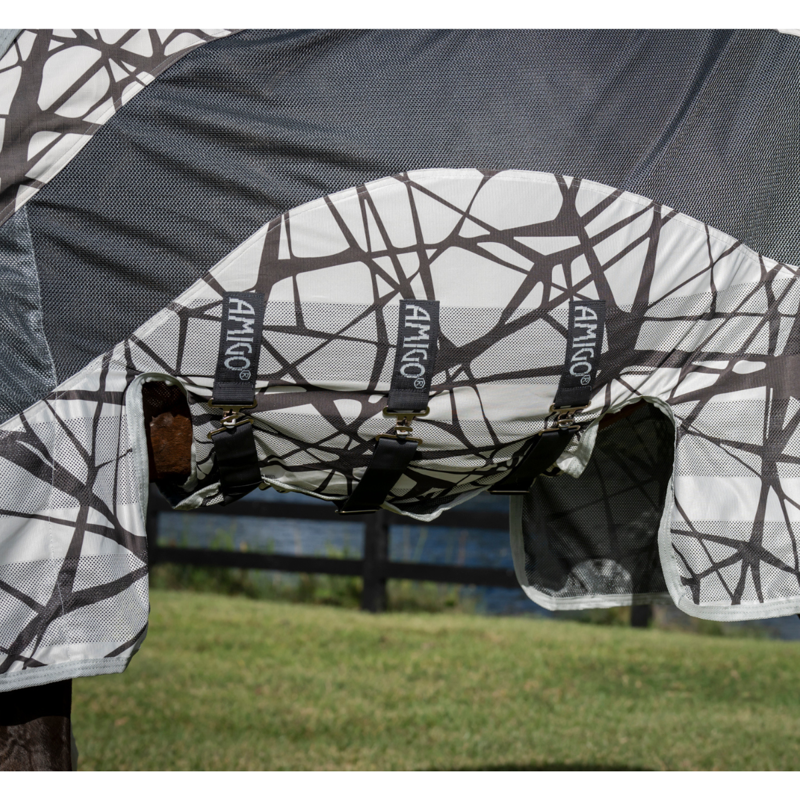 Horseware Amigo CamoFly 3-in-1 Plus Fly Sheet - Print/Grey-2