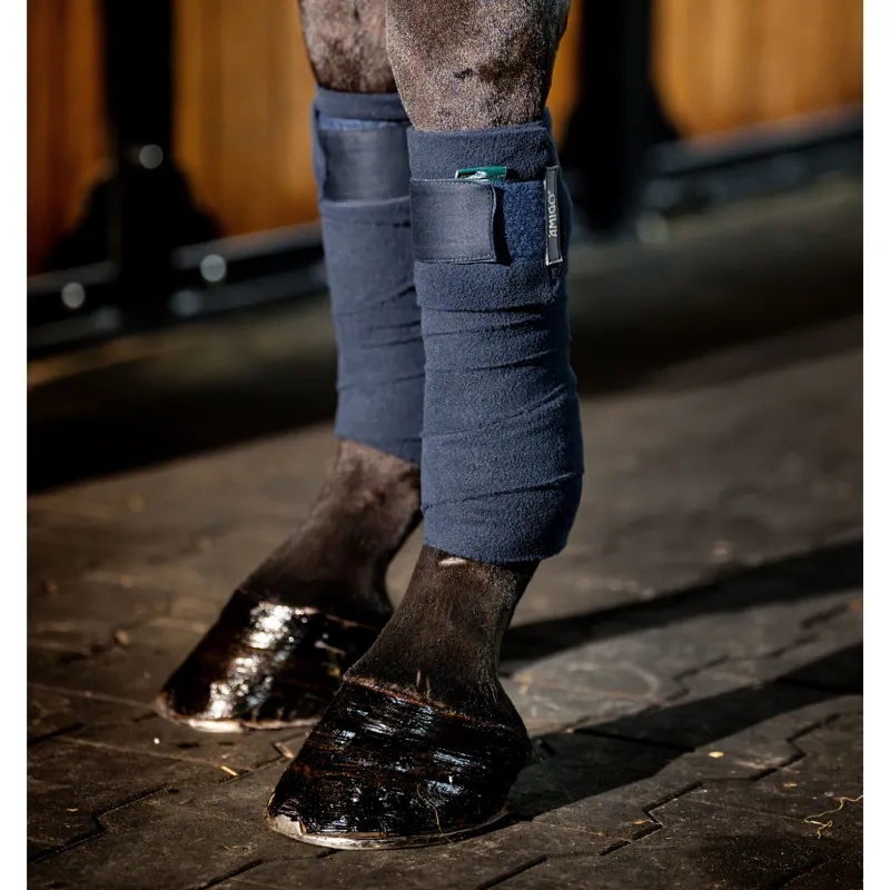 Horseware Amigo Fleece Bandages - Navy - One Size-2