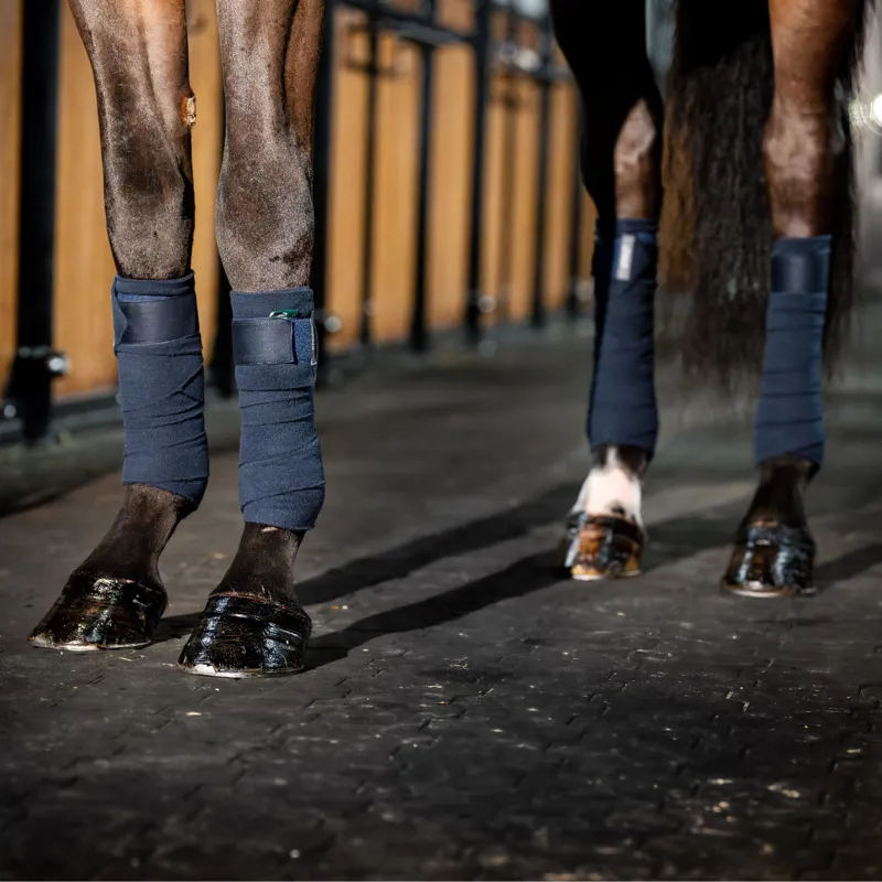 Horseware Amigo Fleece Bandages - Navy - One Size-1