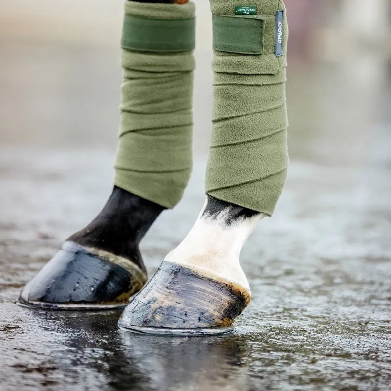 Horseware Amigo Fleece Bandages - Bramble - One Size-1