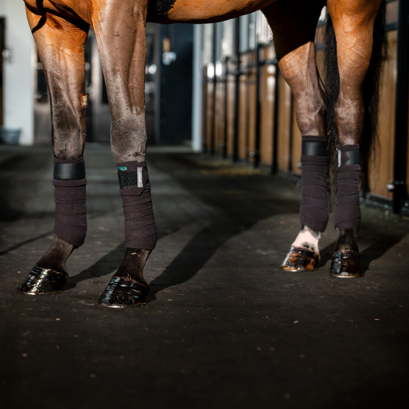 Horseware Amigo Fleece Bandages - Black-1