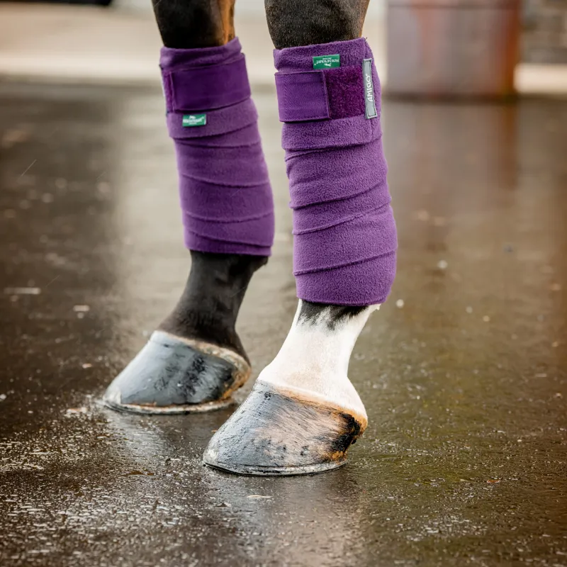 Horseware Amigo Fleece Bandages - Winterberry - One Size-2