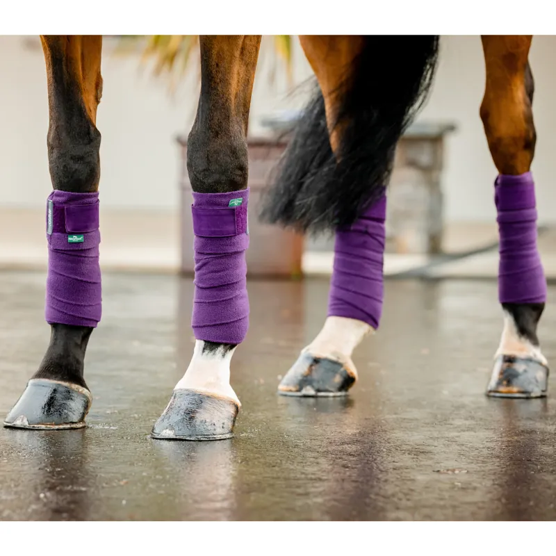 Horseware Amigo Fleece Bandages - Winterberry - One Size-1