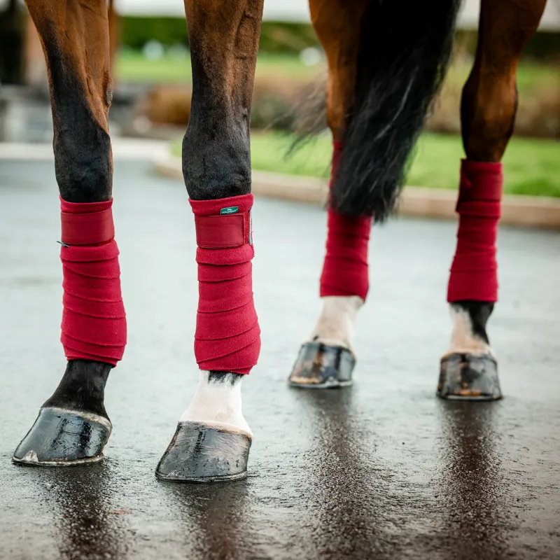 Horseware Amigo Fleece Bandages - Mulberry - One Size-1