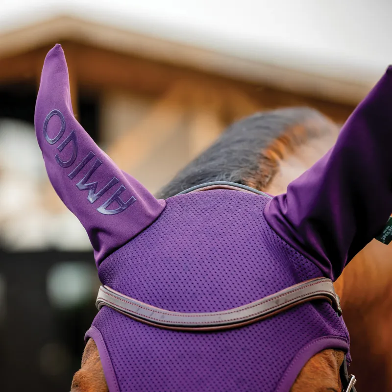 Horseware Amigo Earnet - Winterberry-1