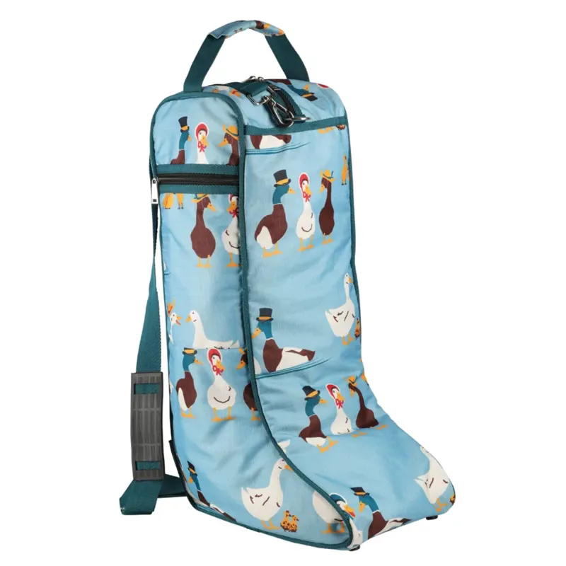 Hy Equestrian Ay Up Duck Boot Bag - Blue/Turquoise