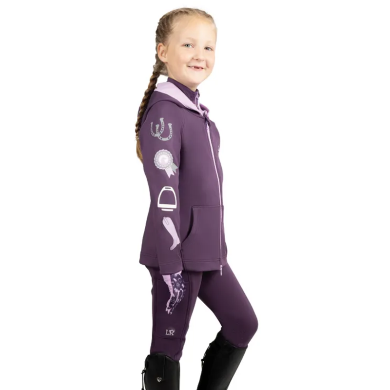 Little Rider Giddy Up Gymkhana Zip Jacket - Purple/Lilac-1
