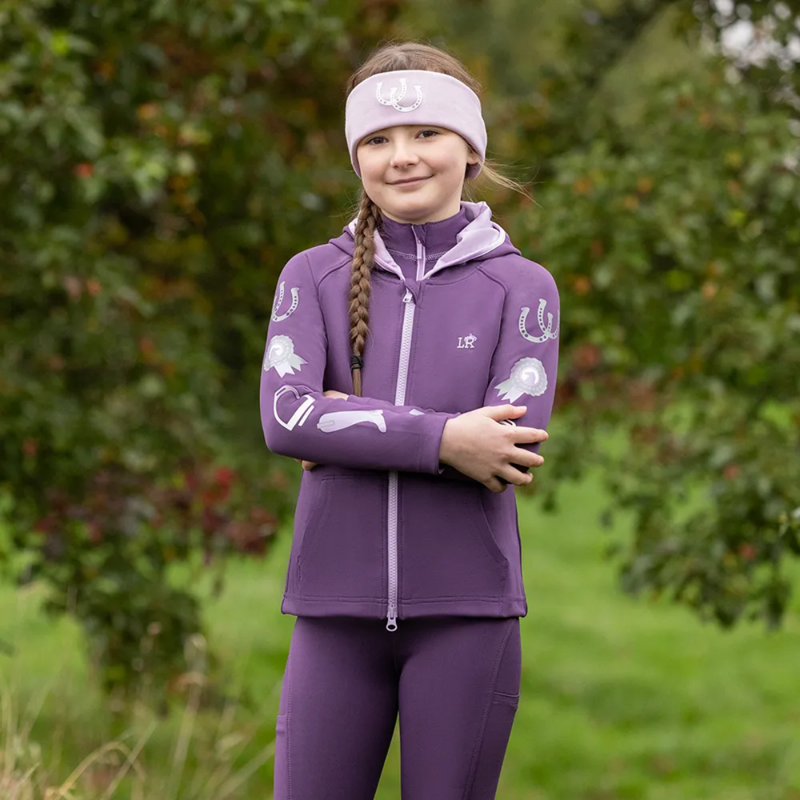 Little Rider Giddy Up Gymkhana Zip Jacket - Purple/Lilac-2