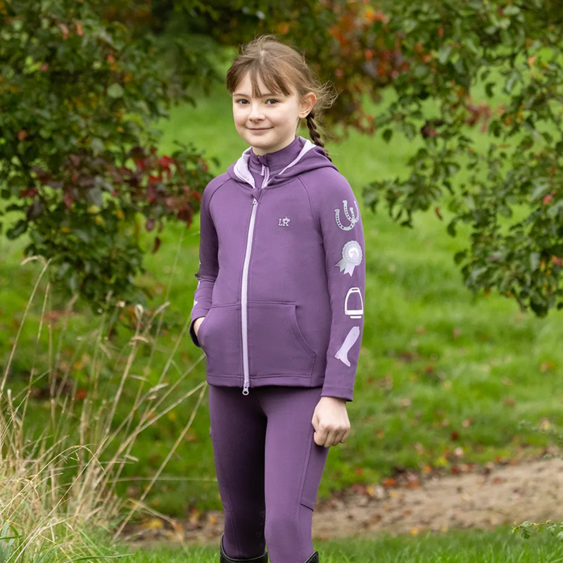 Little Rider Giddy Up Gymkhana Zip Jacket - Purple/Lilac-3