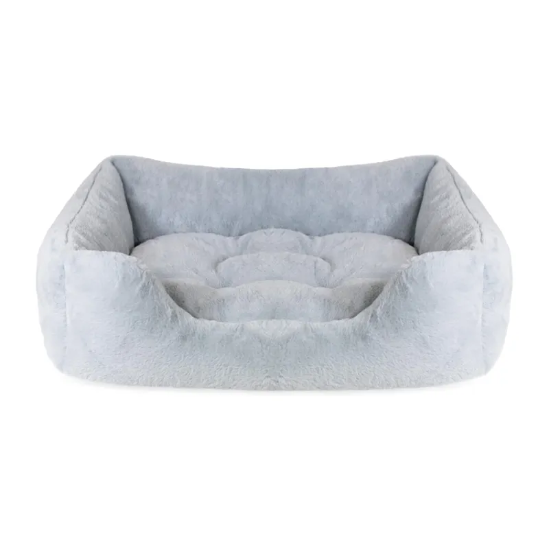 Rosewood Fur Box Bed - Blue