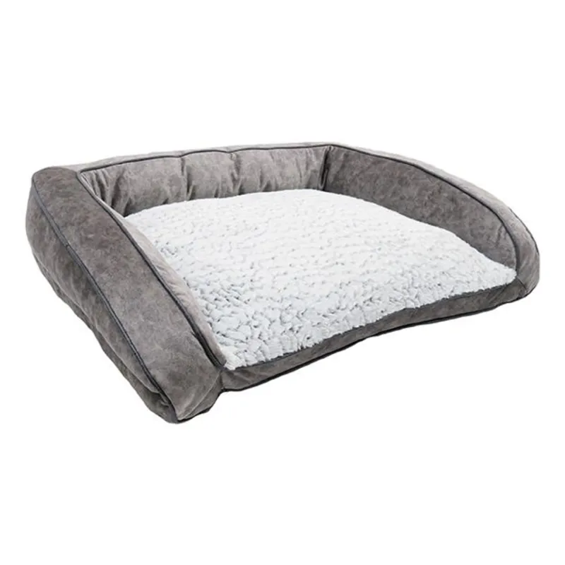 Rosewood Luxury Fleece Lined Plush Sofa - Grey