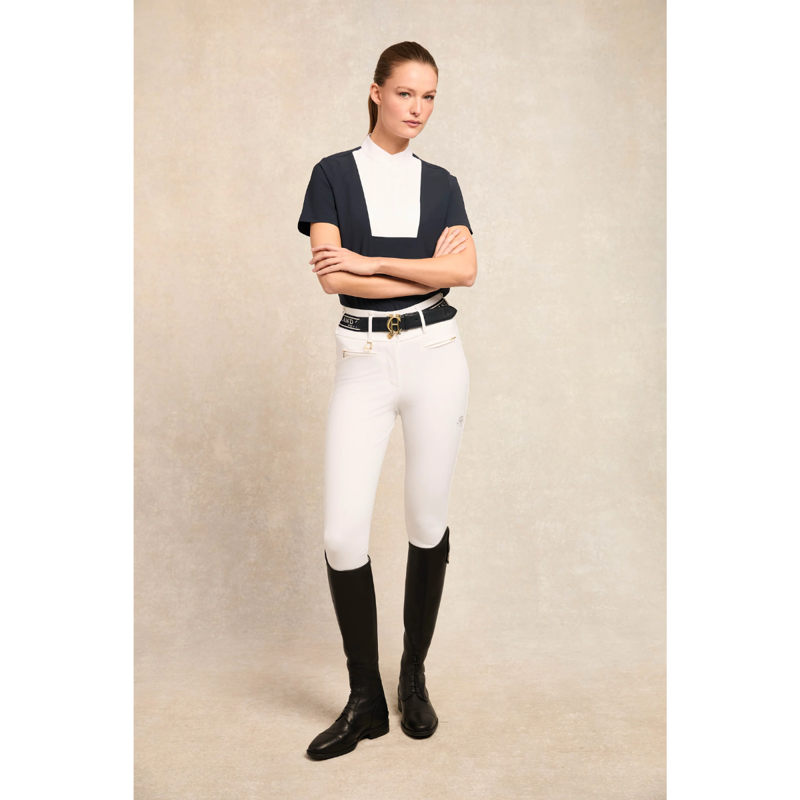 Holland Cooper Gatcombe Short Sleeve Show Shirt - Ink Navy-4