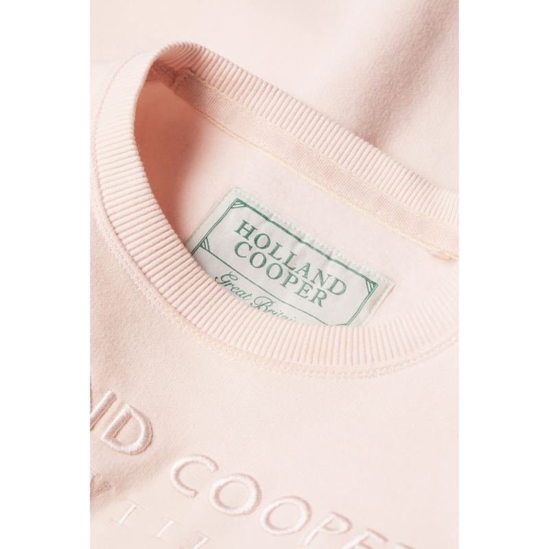 Holland Cooper Sporting Heritage Crew - Pale Pink-6