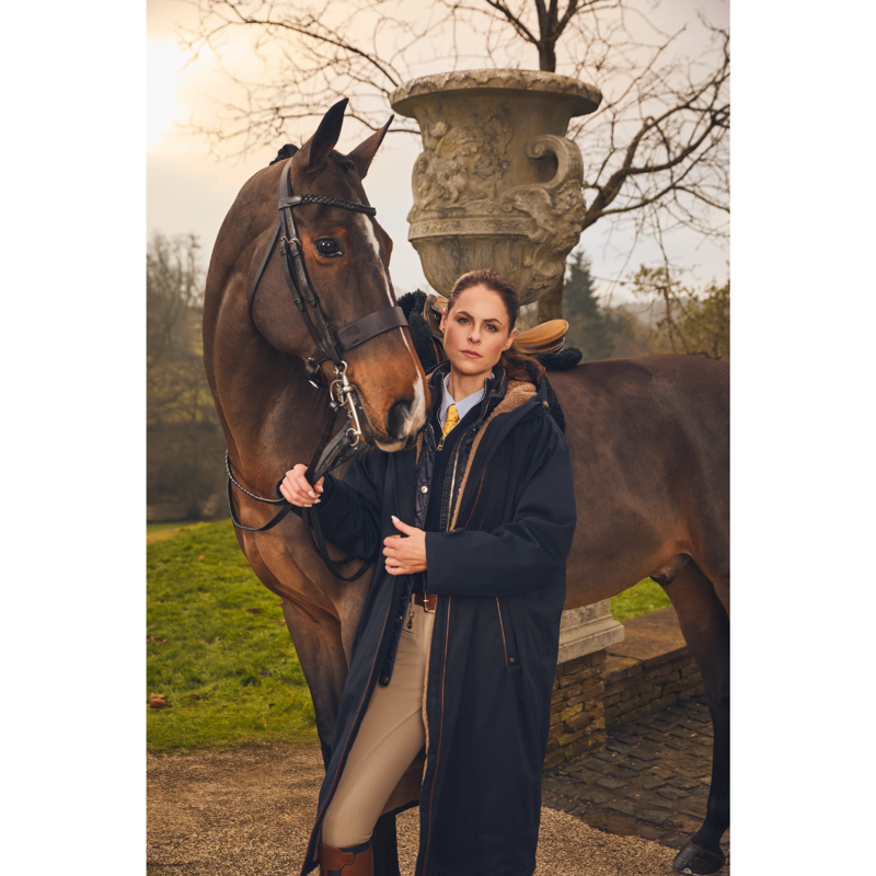 Holland Cooper One-Size Waterproof Coat - Ink Navy-4