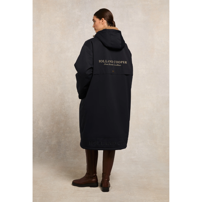 Holland Cooper One-Size Waterproof Coat - Ink Navy-1