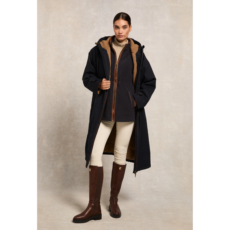 Holland Cooper One-Size Waterproof Coat - Ink Navy-3