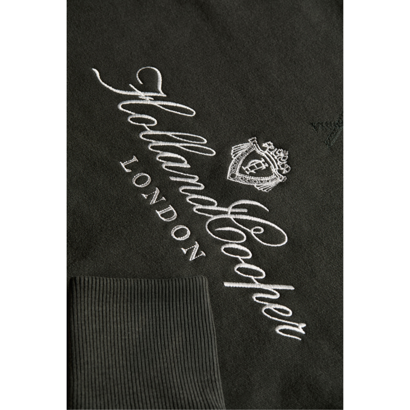 Holland Cooper Script Crew Sweat - Racing Green-6