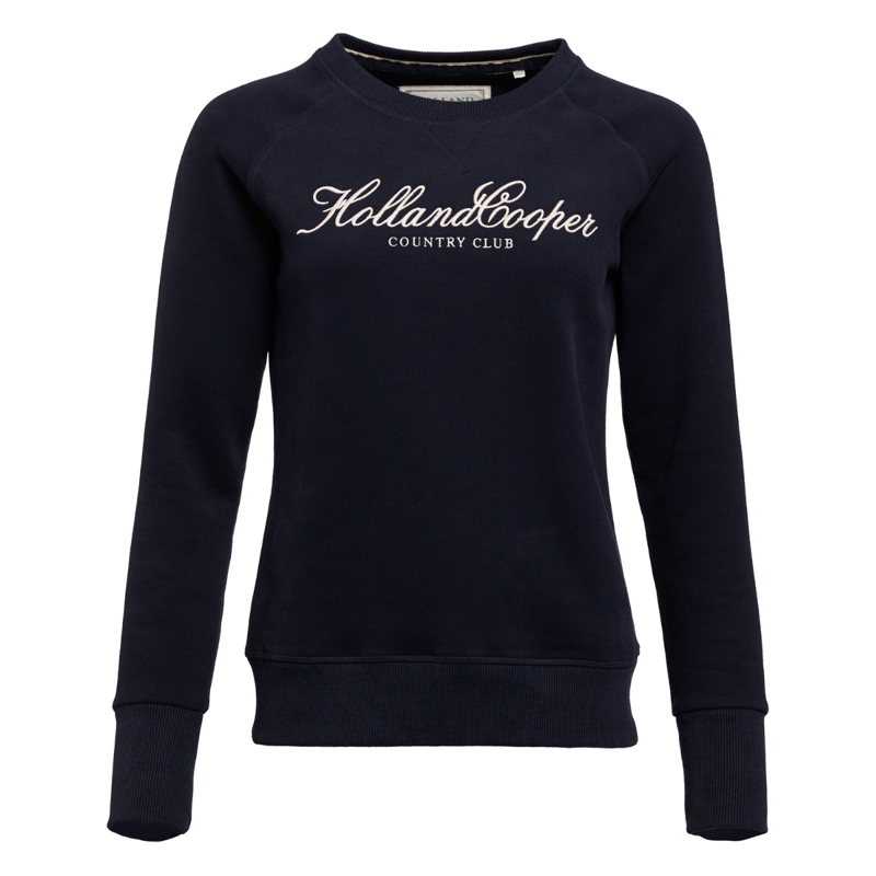 Holland Cooper Country Club Crew Sweat - Ink Navy-6