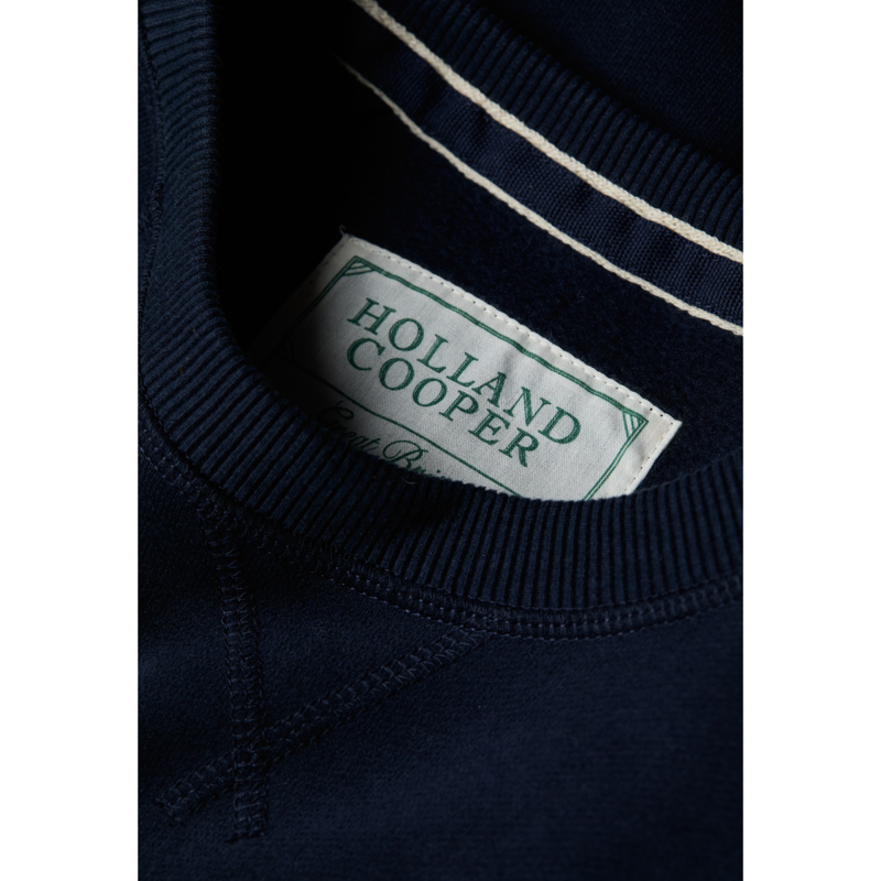 Holland Cooper Country Club Crew Sweat - Ink Navy-5