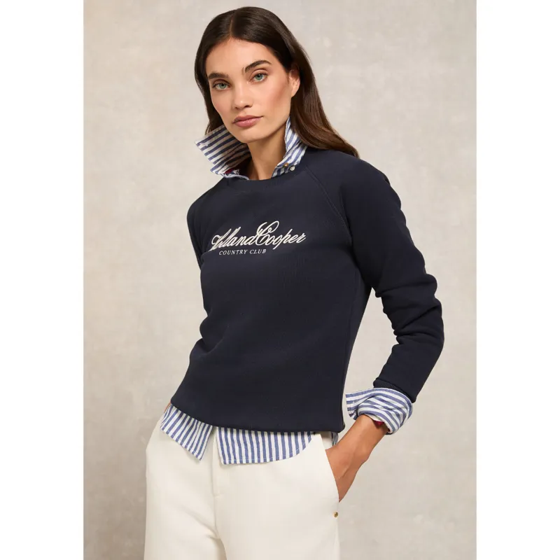 Holland Cooper Country Club Crew Sweat - Ink Navy